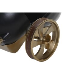 5 cm Preto Dourado Alumínio Resina Colonial