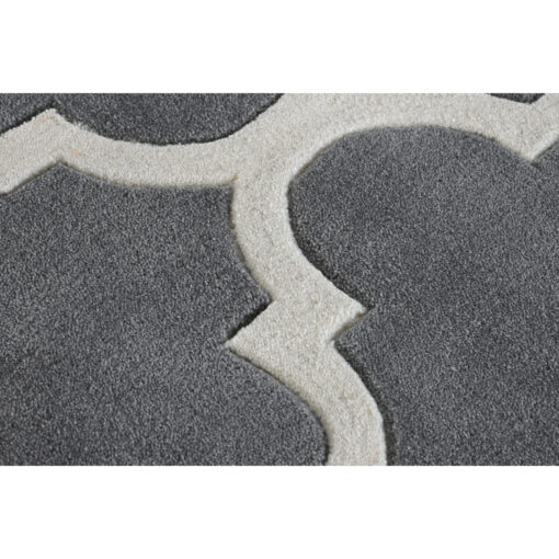 Tapete 160 x 230 x 2 cm Cinzento Poliéster Étnico - Image 4