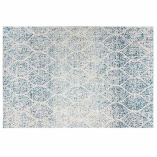 Tapete Azul Algodão Chenille (120 x 180 x 1 cm)