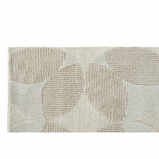 Tapete Bege Poliéster Algodão Círculos (120 x 180 x 0.9 cm) - Image 2