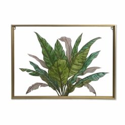 Tela Tropical Folha de planta (80 x 3 x 60 cm)