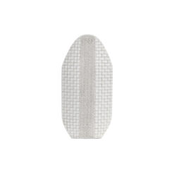 Vaso 25 x 10 x 51 cm Branco Resina Moderno