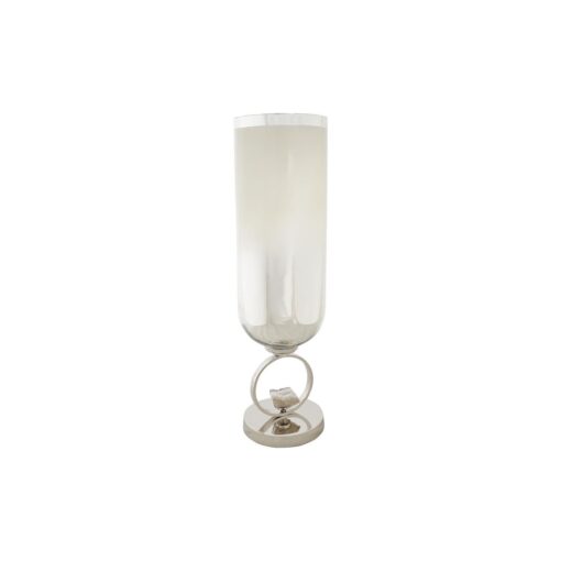 Vaso Champanhe Cristal Alumínio (15 x 15 x 56 cm)