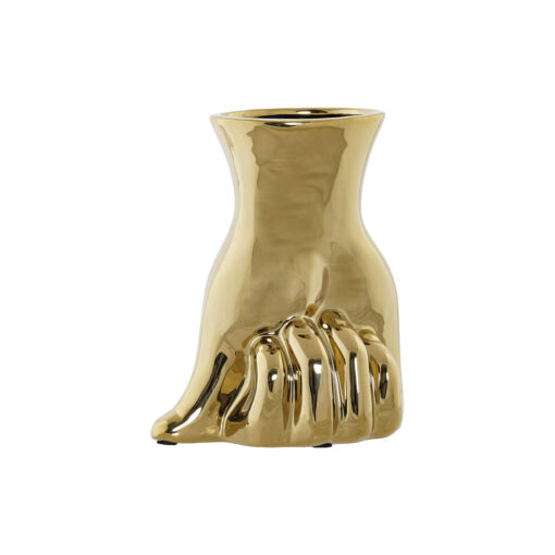 Vaso Dourado Grés 17 x 12 x 21 cm