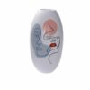 Vaso Face Branco Resina Multicolor (20