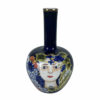 Vaso Face Porcelana Azul Multicolor 17 x 17 x 30 cm