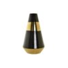 Vaso Porcelana Dourado Duas cores Moderno (19 x 19 x 35 cm)