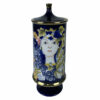Vaso Porcelana Preto Shabby Chic (15 x 15 x 38 cm)