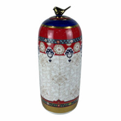Vaso Porcelana Shabby Chic (18 x 18 x 42 cm)