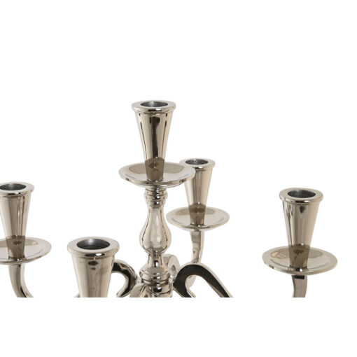 Candelabro Prateado Acrílico Alumínio Cromado 30 x 30 x 47 cm - Image 3