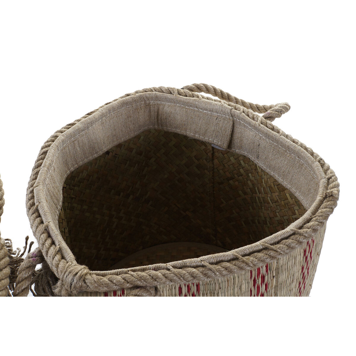 Cesta Multiusos 30 x 30 x 36 cm Jute Boho (2 Unidades) - Image 2