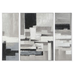 Conjunto de 3 quadros Abstrato Moderno 140 x 3