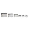 Conjunto de Cestas Branco Cinzento Bambu Madeira MDF Estrelas 51 x 35 x 33 cm
