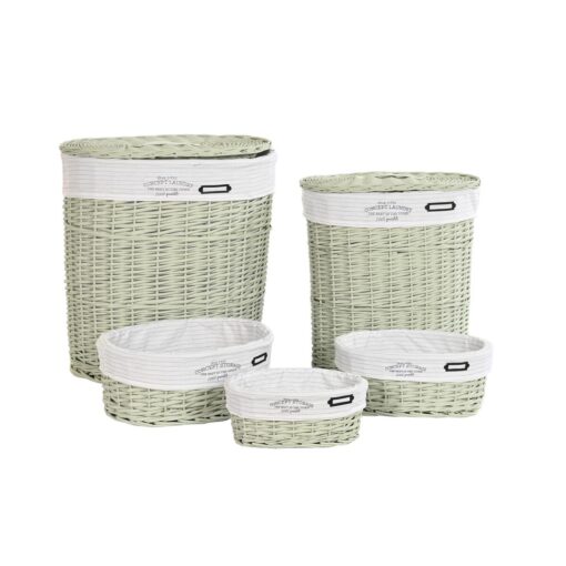 Conjunto de Cestos Verde vime 51 x 37 x 56 cm