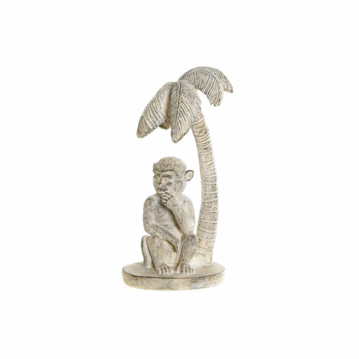 Figura Decorativa 8424001749805 15 x 12 x 29 cm Branco Resina Macaco Tropical Decapé