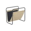 Porta-revistas 39 x 26 x 36 cm Natural Preto Metal