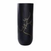 Vaso Preto Resina Moderno (35 x 35 x 90 cm)