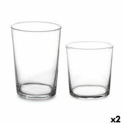 Conjunto de Copos Bistro Transparente Vidro (380 ml) (2 Unidades) (510 ml)