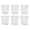 Conjunto de Copos Decor Multicolor Transparente Cristal Plástico 250 ml (6 pcs)