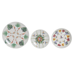 Conjunto de Louça Decor Tropical Porcelana (18 pcs)