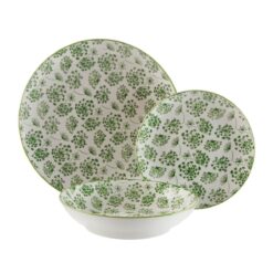Conjunto de Louça Versa Amada Verde Porcelana 18 Peças
