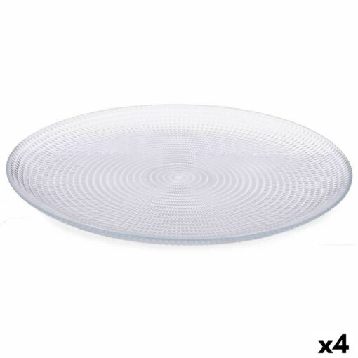 Conjunto de pratos Generation Ø 27 cm Transparente Vidro (4 Unidades)