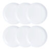 Conjunto de pratos Luminarc Diwali 6 pcs Branco Vidro