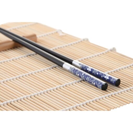 Conjunto de sushi Decor 14,5 x 14,5 x 31 cm Preto Azul Grés Oriental (16 Peças) - Image 4
