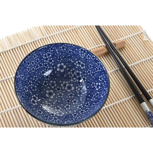 Conjunto de sushi Decor 14,5 x 14,5 x 31 cm Preto Azul Grés Oriental (16 Peças) - Image 5