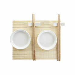 Conjunto de sushi Decor Bambu Plástico Grés Branco Natural Oriental 28