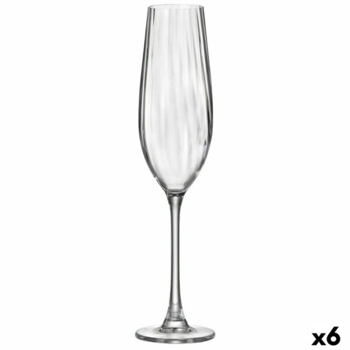 Copo de champanhe Bohemia Crystal Optic Transparente Vidro 260 ml (6 Unidades)