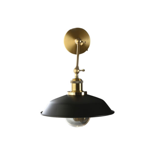 Luminária de parede Preto Dourado Metal 50 W Vintage 220 V 26 x 53 x 23 cm - Image 2