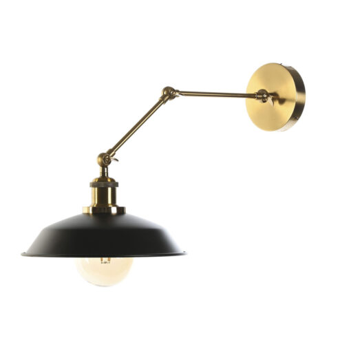 Luminária de parede Preto Dourado Metal 50 W Vintage 220 V 26 x 53 x 23 cm - Image 4