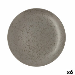 Plat bord Ariane Oxide Cerâmica Cinzento (Ø 31 cm) (6 Unidades)