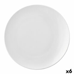 Plat bord Ariane Vital Coupe Cerâmica Branco (24 cm) (6 Unidades)