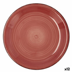 Plat bord Quid Vita Cerâmica Vermelho (Ø 27 cm) (12 Unidades)