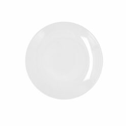 Prato de Jantar Bidasoa Glacial Coupe Branco Cerâmica Ø 21 cm (6 Unidades) (Pack 6x)