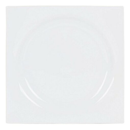 Prato de Jantar Inde Zen Porcelana Branco 27 x 27 x 3 cm