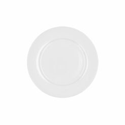 Prato de Sobremesa Bidasoa Glacial Ala Ancha Cerâmica Branco 19 cm (12 Unidades) (Pack 12x)