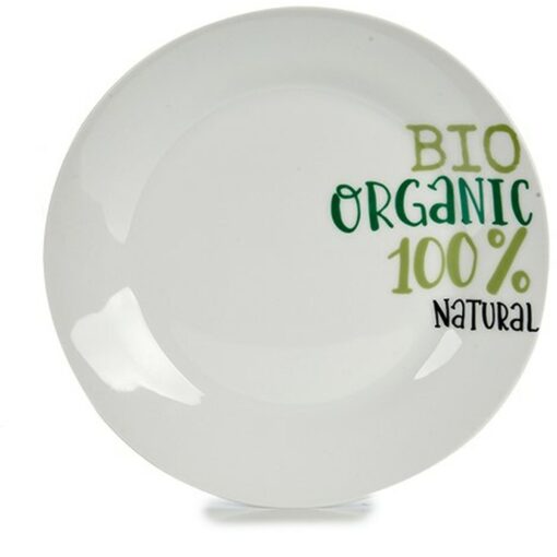 Prato de Sobremesa Organic Porcelana 19 x 2 x 19 cm (10 Unidades) - Image 2