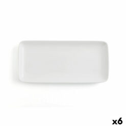 Recipiente de Cozinha Ariane Vital Coupe Retangular Cerâmica Branco (36 x 16