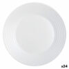 Sousplat Luminarc Harena Branco Vidro (Ø 27 cm) (24 Unidades)