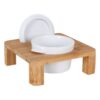 Suporte Inde Tacho Bambu Porcelana 17 x 17 x 6 cm