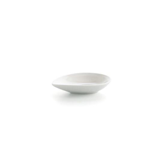 Tigela Ariane Alaska Folha Mini Cerâmica Branco (10 x 8 x 2,2 cm) (18 Unidades) - Image 3