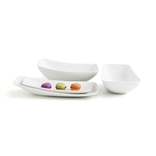 Tigela Ariane Vital Retangular Cerâmica Branco (24 cm) (6 Unidades) - Image 3