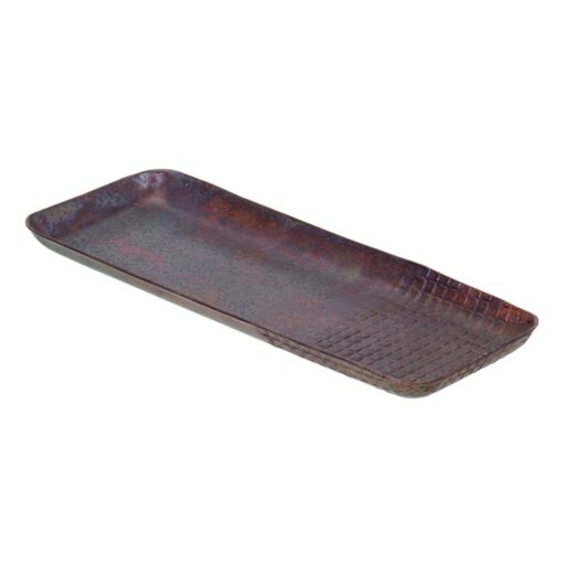 bandeja de aperitivos 32 x 12 x 2 cm Alumínio Bronze