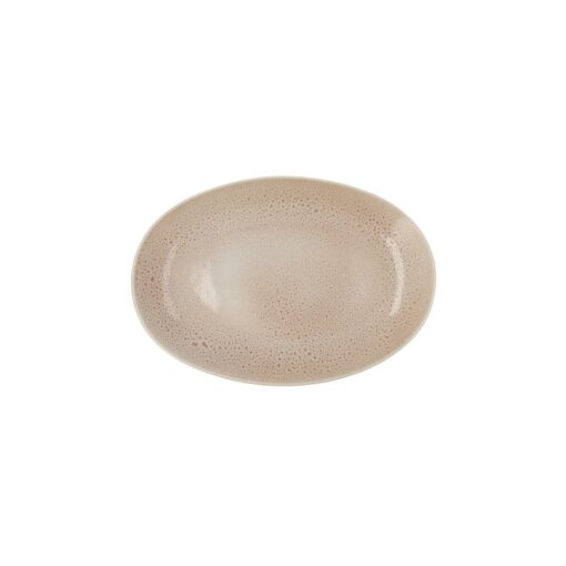 bandeja de aperitivos Ariane Porous Cerâmica Bege Ø 26 cm (12 Unidades) - Image 2