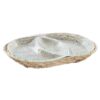 bandeja de aperitivos Decor 38 x 25 x 4 cm Cristal Natural Transparente