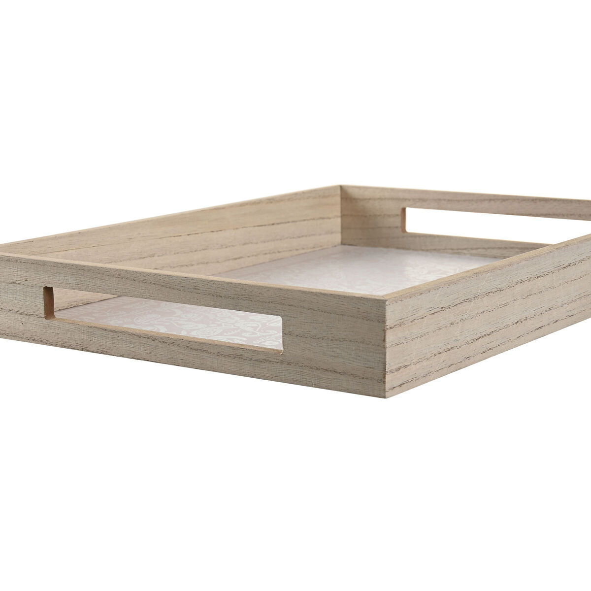 bandeja de aperitivos Decor Azul Cor de Rosa Amarelo 3 Peças Madeira MDF 40 x 30 x 5 cm Shabby Chic - Image 2