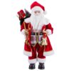 Adorno Natalício Multicolor Poliresina Tecido Pai Natal 27 x 19 x 60 cm